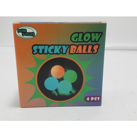 Glow In The Dark Sticky Balls That Stick To The Ceiling Stress Balls For Kids - Picture 1 of 3